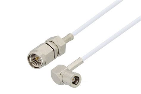 SMA Male To SMB Plug Right Angle Cable Using RG196 Coax