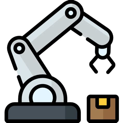 Robotic Arm Special Lineal Color Icon