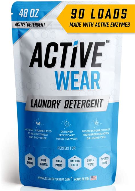 Active Wear Laundry Detergent For Workout And Sports Clothes Natural