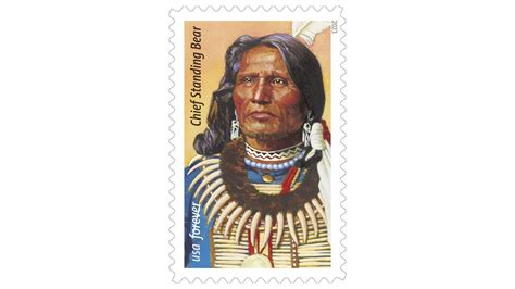 Us Postal Service Honors Civil Rights Leader Ponca Tribe Chief Standing Bear With Stamp