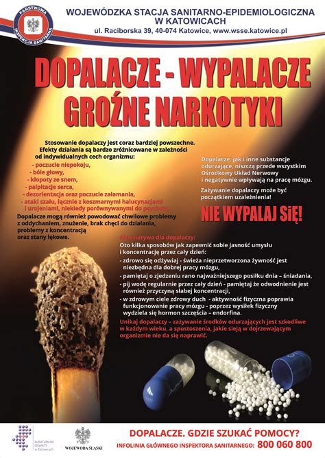 Dopalacze wypalacze groźne narkotyk