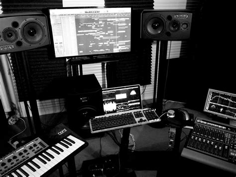 Recording Studio Wallpaper Black And White