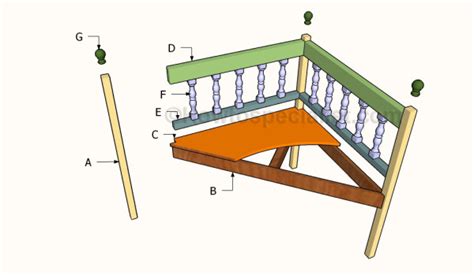 Corner bench plans | HowToSpecialist - How to Build, Step by Step DIY Plans