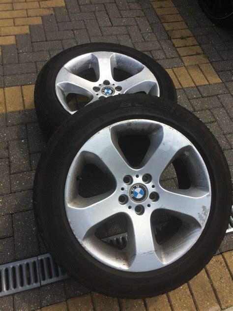 4x Bmw X5 E53 Alloy Wheels And Tyres 19 Staggered Genuine Bmw 2005 Alloys In Ilford London