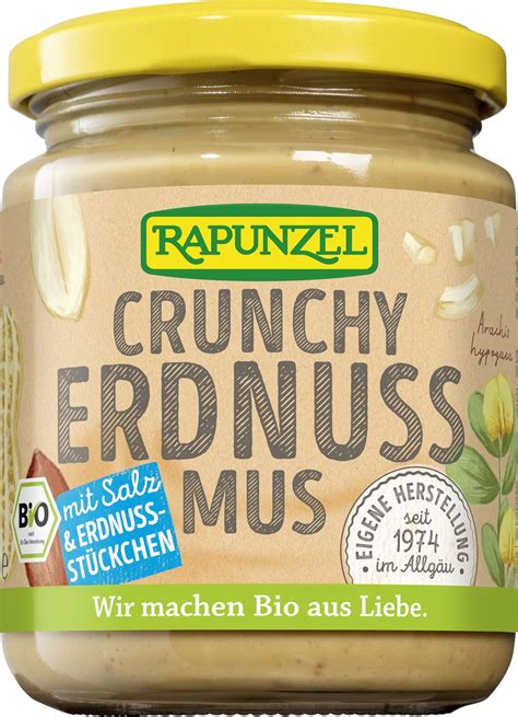 Rapunzel Bio Erdnussmus Crunchy Mit Salz Piccantino Onlineshop Schweiz