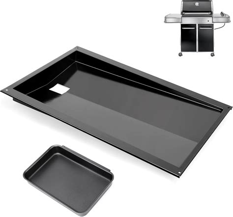 Amazon QuliMetal Grease Tray With Catch Pan For Weber Genesis 300