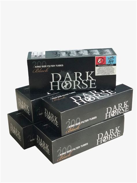 Гильзы сигаретные Dark Horse Black для самокруток, 1000 шт (5х200 шт ...