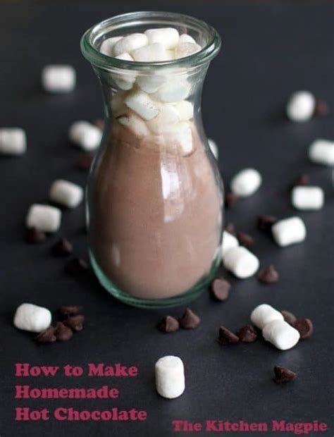 How To Make Homemade Hot Cocoa Hot Chocolate Mix The Kitchen Magpie