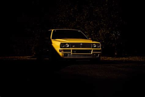 Hd Wallpaper Lancia Delta Lancia Delta Integrale Yellow Car Giallo