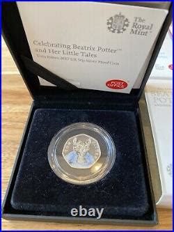 Beatrix Potter Complete Silver Proof P Coins Full Set Coa