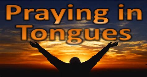 Praying In Tongues Prayer Language