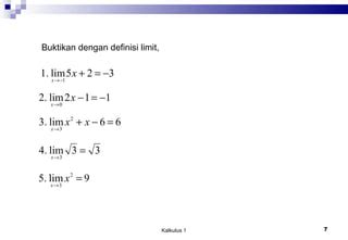 Bab 3 Limit Dan Kekontinuan Kalkulus 1 PPT