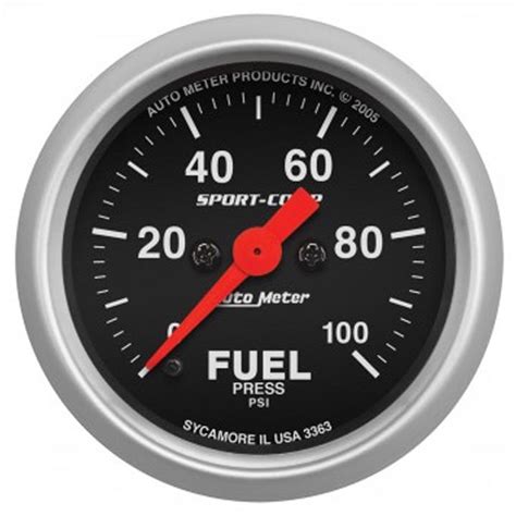 Autometer In Fuel Pressure Gauge Psi Stepper Motor