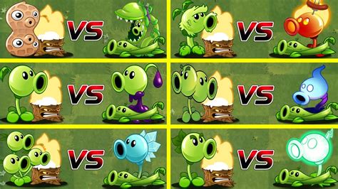 Plants Vs Zombies Challenge Pea Torchwood Vs Pea Vine Team Plant Vs