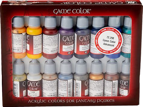 Amazon.com: Vallejo Acrylicos Game Color Advanced Set, Model Color ...