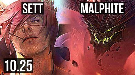 Sett Vs Malphite Top Defeat Solo Kills Games Br Diamond