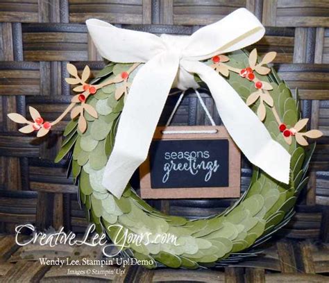 April 2016 Paper Pumpkin Lovely Little Wreath Kit - Creativelee Yours