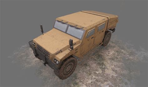 3d renault sherpa military vehicle