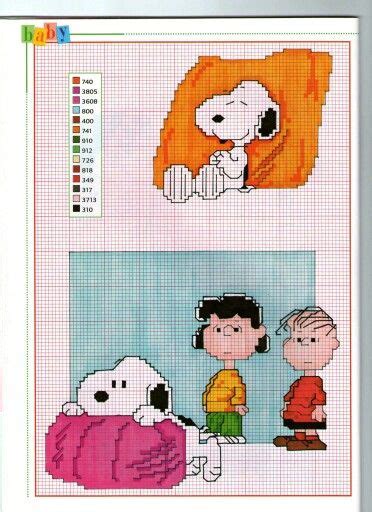 Snoopy Segnalibri A Punto Croce Punto Croce A Tema Disney Progetti