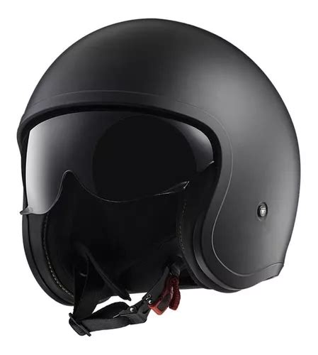 Casco Para Moto Abierto Ls Of Spitfire Solid Negro