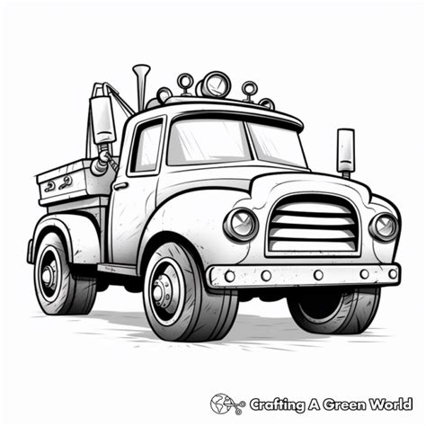 Tow Truck Coloring Pages - Free & Printable!