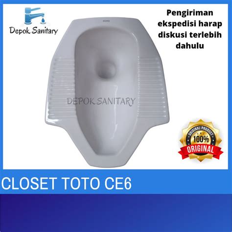 Jual Closet Closet Jongkok Toto Ce6 Kloset Jongkok Toto Kloset