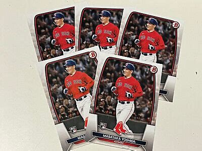 2023 Bowman 58 Masataka Yoshida RC Boston Red Sox LOT Of 5 Cards