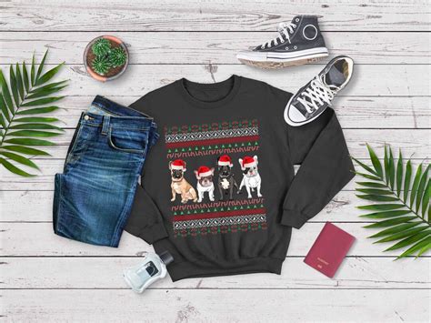 Ugly French Bulldog Christmas Sweater, French Bulldog Gifts, Frenchie ...