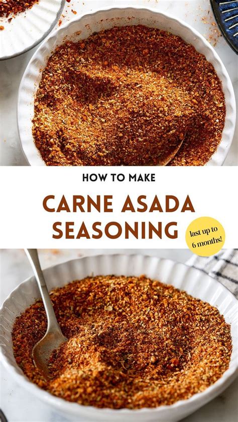 Carne Asada Seasoning Spice Mix Recipes Carne Asada Mexican Food Recipes Authentic