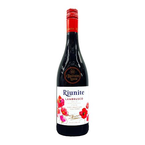 Riunite Lambrusco Fizzy Fruity And Semi Sweet Red Wine – 3brothersliquor