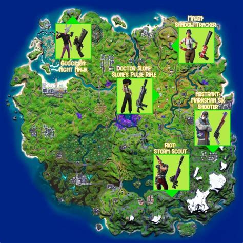 All Exotic Weapons In Fortnite Chapter 2 Season 7 NPCs And Locations