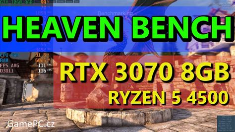 Heaven Benchmark Rtx 3070 8gb Ryzen 5 4500 High Default Fps 250 1080p Fullhd Youtube