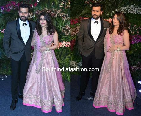 Rohit Sharma and Ritika at Anushka and Virat's Wedding Reception ...