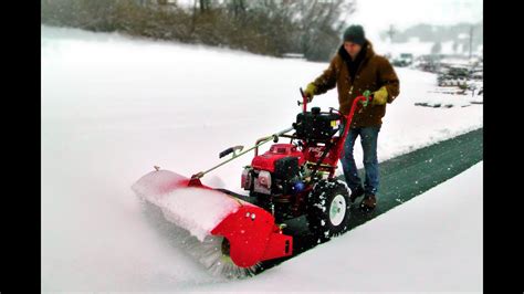 Turf Teq Power Broom Snow Removal Youtube