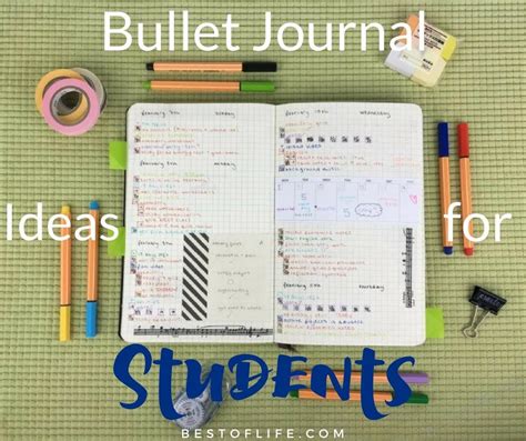 Bullet Journal Ideas for Students | Nifty Planner Organization - The ...