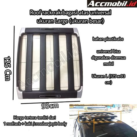 Jual Paket Roof Rack Ukuran Large Besar Rak Atas Mobil Universal