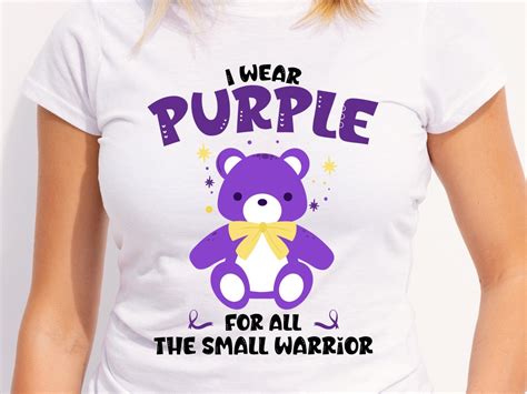 Prematurity Awareness Svg Png I Wear Purple For All The Small Warrior