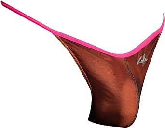 Kyle Mens V Shaped Thong Sheer Back G String Pouch Enhancing Jockstrap Sexy Panties Micro Bikini