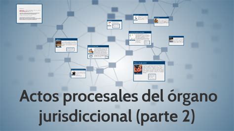 Actos procesales del órgano jurisdiccional parte 2 by Pavel Rojas on