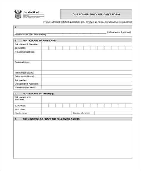 Affidavit Of Guardianship Form For Sss Sss Death Claim Checklist Images