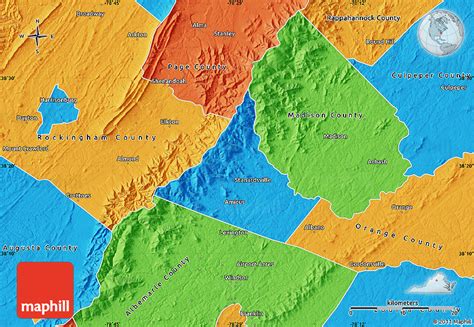 Political Map of Greene County