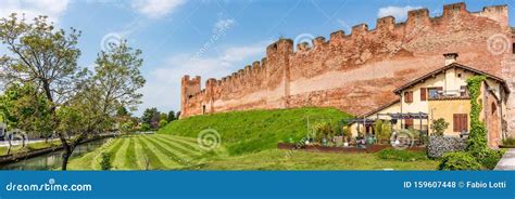 The Walls Of Castelfranco Veneto Were Built In The Middle Ages By The