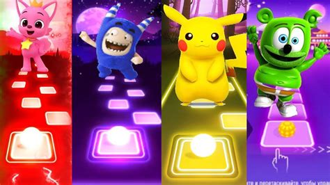 Pocoyo Vs Baby Shark Vs Pikachu Vs Peppa Pig Vs Cocomelon Tiles Hop