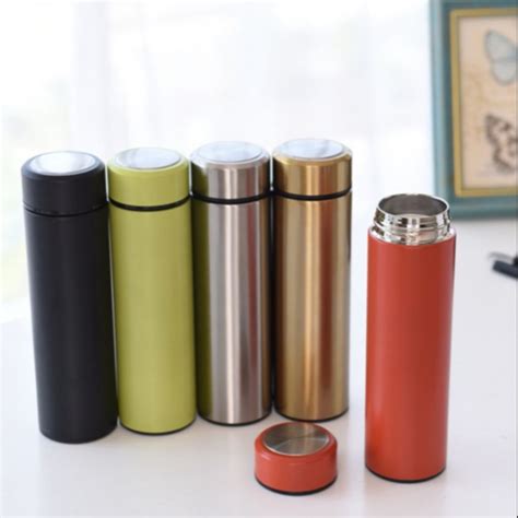 Minimalist Basic Stainless Steel Thermal Flask Hot Water Bottle Vacuum Flask Po Shopee