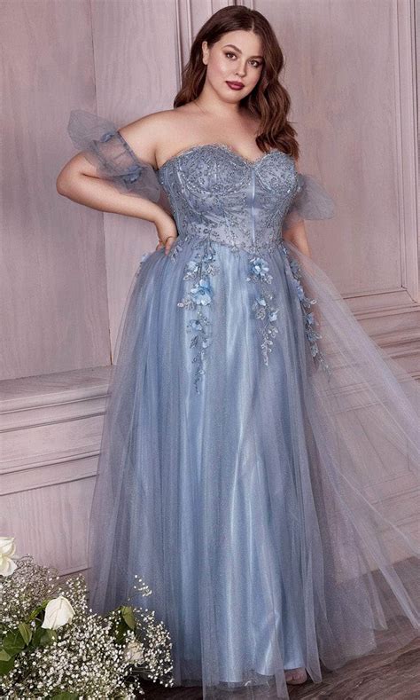 Ladivine Cd0191c Applique Corset Plus Prom Dress Couture Candy