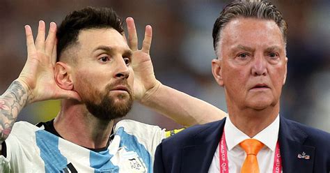 Lionel Messis Angry Louis Van Gaal Celebration