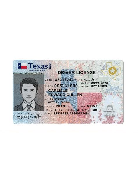 Texas New Driver License PSD Template (Front&Back) | PDF