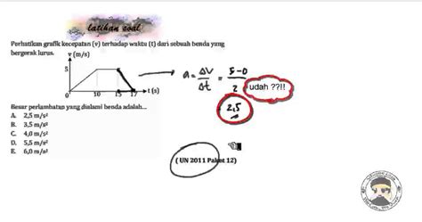 Kinematika Gerak Latihan Soal 3 Youtube