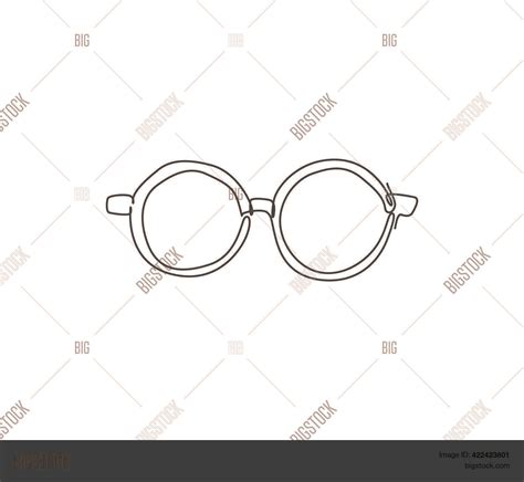 Retro Glasses Drawing