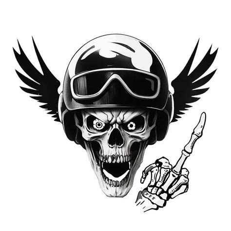 Entry By Joshart For Illustrate A Biker Skull Freelancer